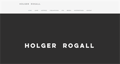Desktop Screenshot of holger-rogall.de
